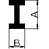 ungleichseitige H-Profile aus Messing gefräst, bis 3x2 mm, je 1 m