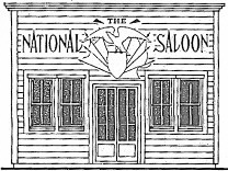 National Saloon - Echtholzbausatz Spur 0